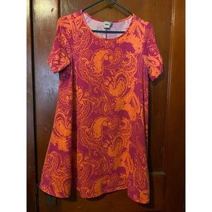 Neon Paisley T-Shirt Dress